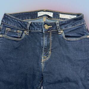 BULLHEAD Women’s 3 Long (Juniors) SKINNY Blue Jeans